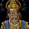 "Great Devotee Lord Hanuman" Velvet Handmade Painting