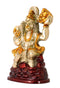 Lord Veer Hanuman Golden Finish Brass Statue