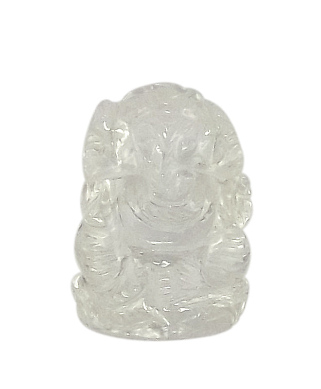 Lord Ganesha - Quartz Crystal Statue 1"