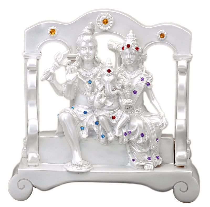 Polyresin Shiva Parivar Decorative Figure