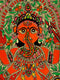 God Ganesha - Handmade Folk Art Painting
