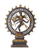 Lord Nataraja - Antiquated Brass Sculpture 11.50"