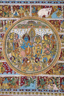 'Ramayana' The Story of Rama - A Narrative Kalamkari Painting