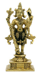 Brass Statuette "Protector God Vishnu"