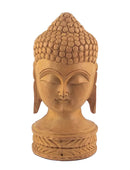 Gautam Buddha Carved Wooden Head