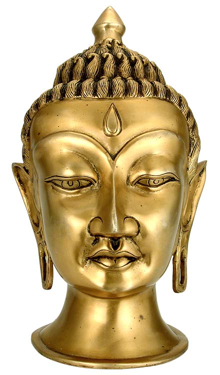 The Great Buddha - Brass Sculpture 12"