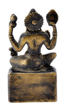 Antique Finish Seated Lord Vishnu Unique Statue