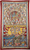Ravana's Penance to Appease Lord Shiva - Large Kalamkari Painting
