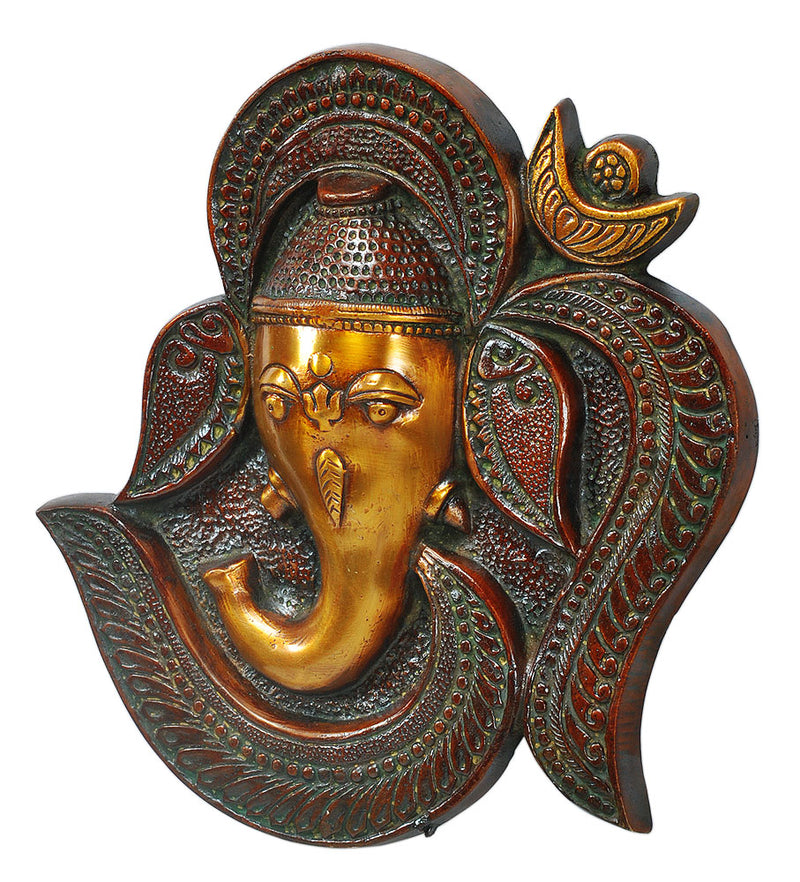 Om Ganesha Brass Wall Hanging