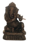 Mystic Musician Ganesha-Indian Wood Statue