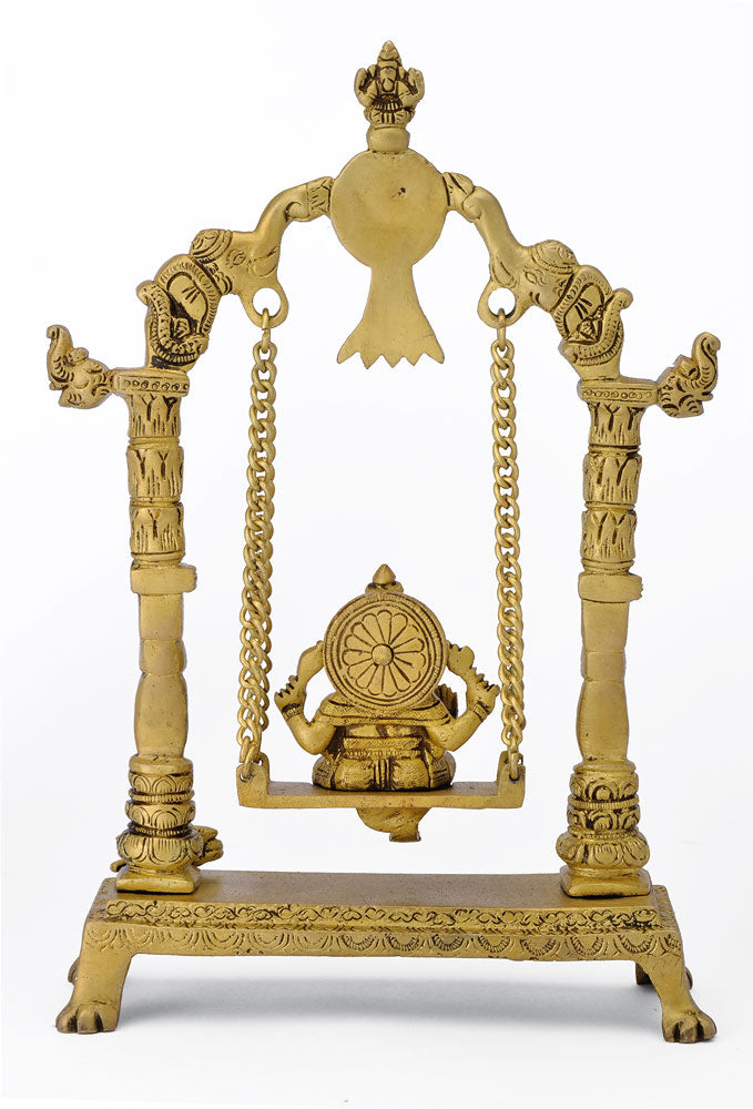 Lord Ganesh on Swing 12.25"