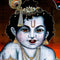 Bala Krishna with Sweet Ball - Batik Painting