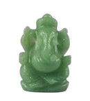 Ganadhipati Lord Vinayak - Aventurine Gemstone Statue