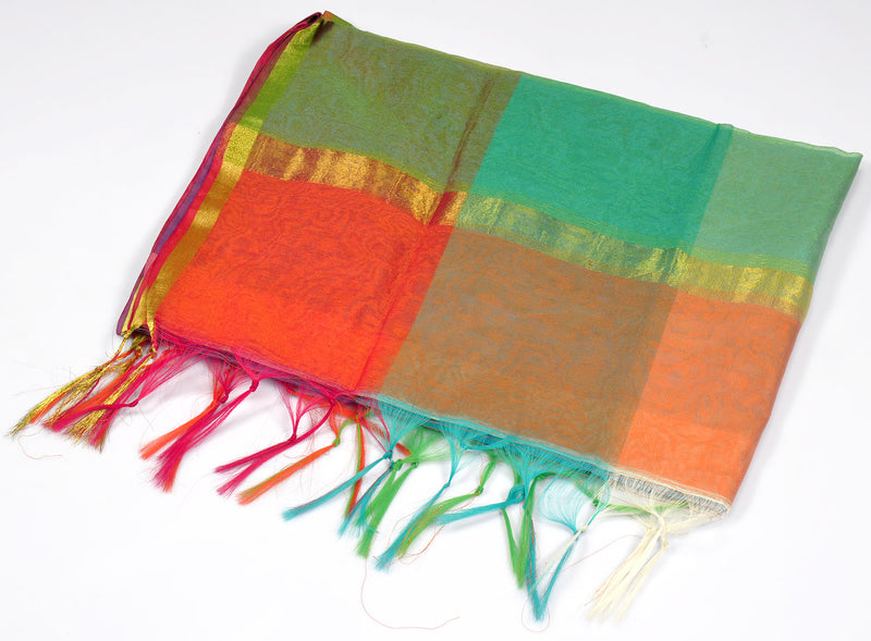 Multi Color Art Silk Stole
