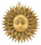 Sun God 'Surya' Brass Wall Plaque