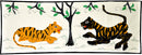 Roaring Tigers - Cotton Applique Work