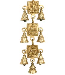Brass Bell Goddess Lakshmi