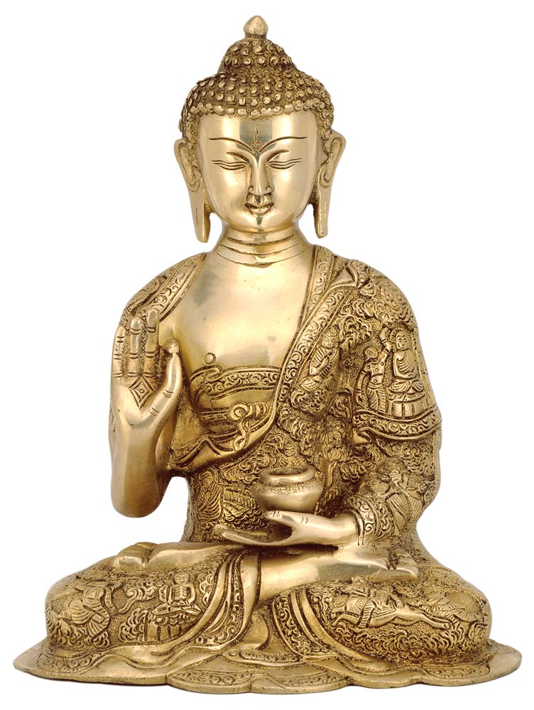 Brass Sculpture 'Medicine Buddha'