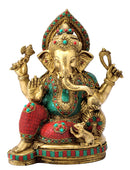 Decorative Lord Ganesha Brass Sculpture