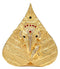 Ganesha on Leaf - Desktop Statue