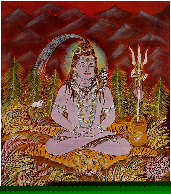 Lord Shiva on Mount Kailash