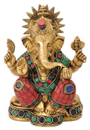 Ganaraja Ganesh Maharaj Brass Figurine