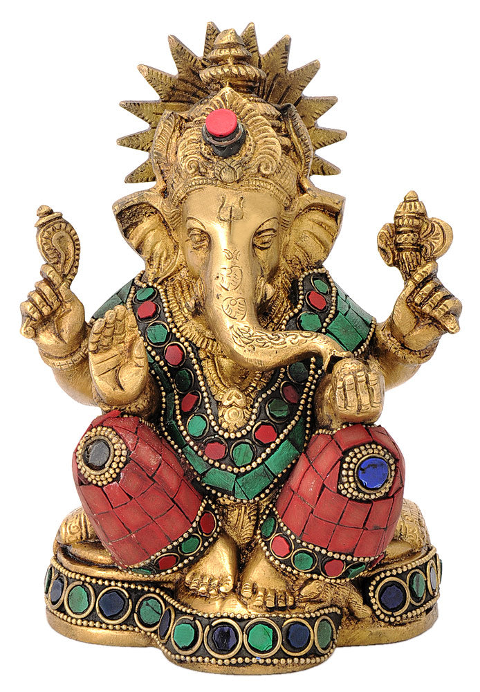 Ganaraja Ganesh Maharaj Brass Figurine