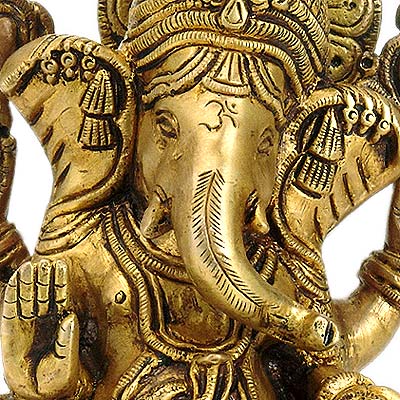 Lord Vinayak Brass Statue