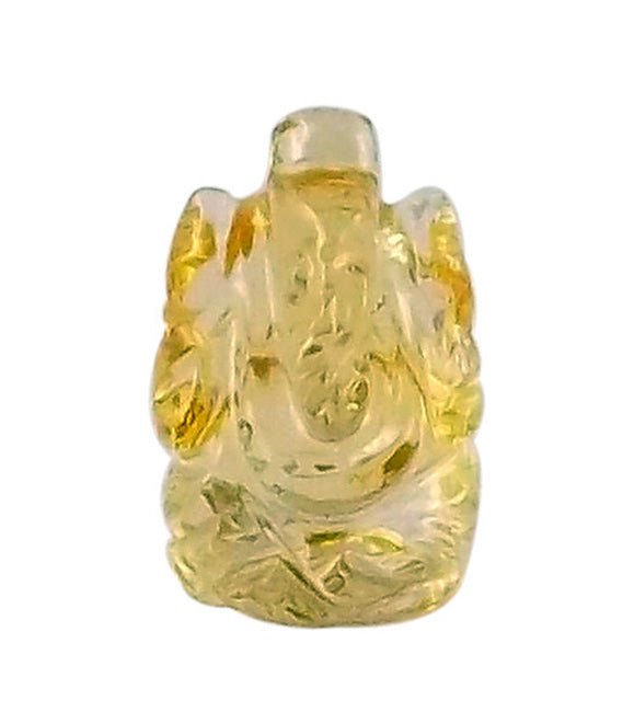 Mangal Murti Ganesha- Citrine Gemstone Figurine