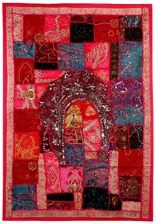 Patch Work Tapestry-Grey Sparkles