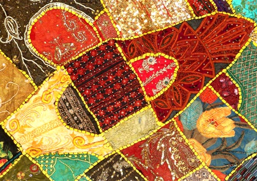 Passage to India-Embroidered Tapestry