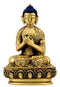 Buddha in Dharma Chakra Mudra - Brass Statue