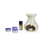 Iris Stoneware Amogha Fragrance Vaporizer Diya Lavender & Tealights
