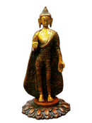 Standing Buddha with Ashtamangala Carved on His Robe