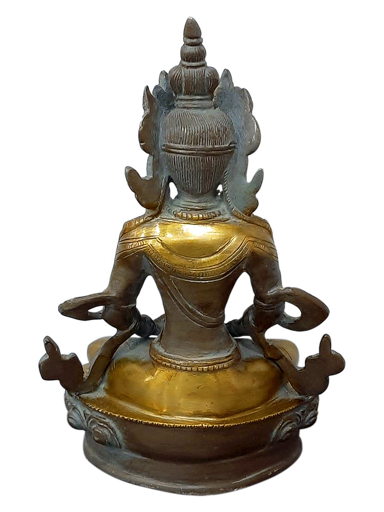 Crown Prince Siddhartha as Buddha Brass Statue