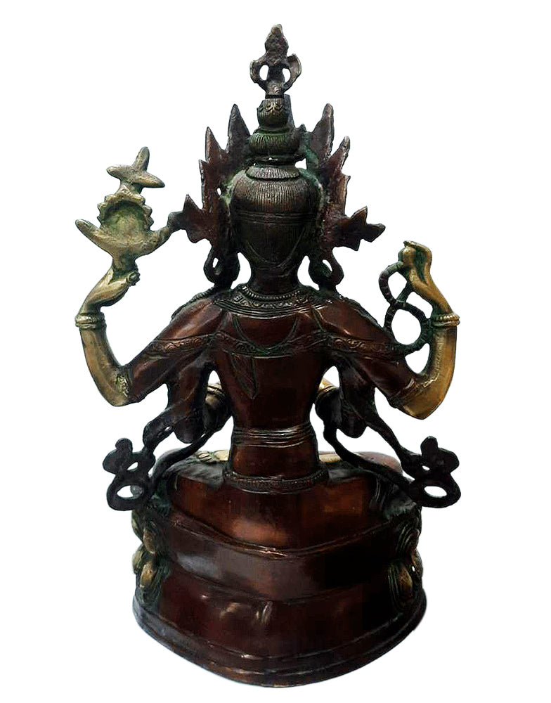 Buddhist Avalokiteshvara Kuan Yin Buddhism Statue (14.75 inch)