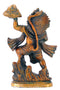 Lord Hanuman Carrying Mountain of Herbs Brass Statue