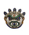 Kaal Bhairava Mask White Metal Wall Hanging