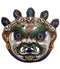 Kaal Bhairava Mask White Metal Wall Hanging