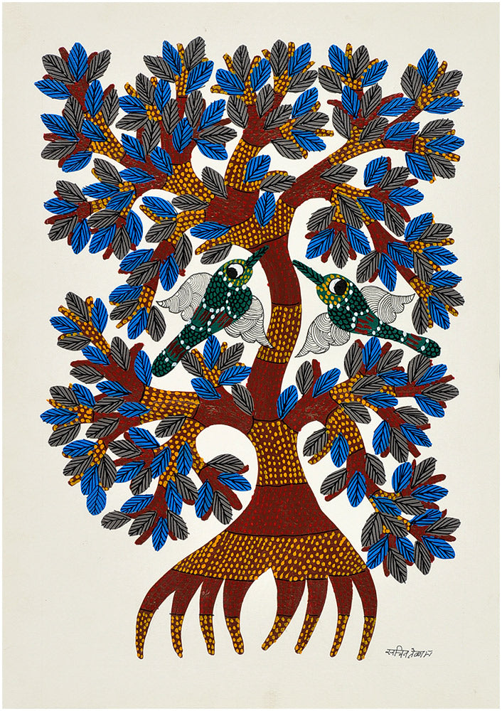 Birds Gond Painting