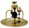 Black Shivling with Brass Trishul Jalahari Yoni, Plate, Kalash with Stand
