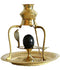 Black Shivling with Brass Trishul Jalahari Yoni, Plate, Kalash with Stand