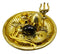Black Shivling with Brass Trishul Jalahari Yoni, Plate, Kalash with Stand
