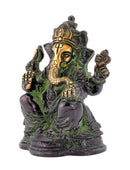 Chaturbhuj Lord Ganesh - Brass Statue