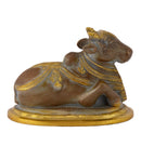 Antique Brown Finish "Nandi" The Carrier of Lord Shiva Brass Statue
