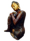 Handcrafted Lord Buddha Resting on Knee Brass Statue