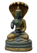 Sakyamuni Buddha Statue Seated on Snake (7.25 Inch)