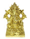Chaturbhuj Lord Ganesh Small Brass Statue