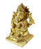 Chaturbhuj Lord Ganesh Small Brass Statue