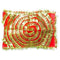Chunni with Golden Emdroidery and Lace to Used for Various Hindu Puja